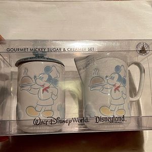 NWT Gourmet Mickey Mouse Sugar & Creamer set